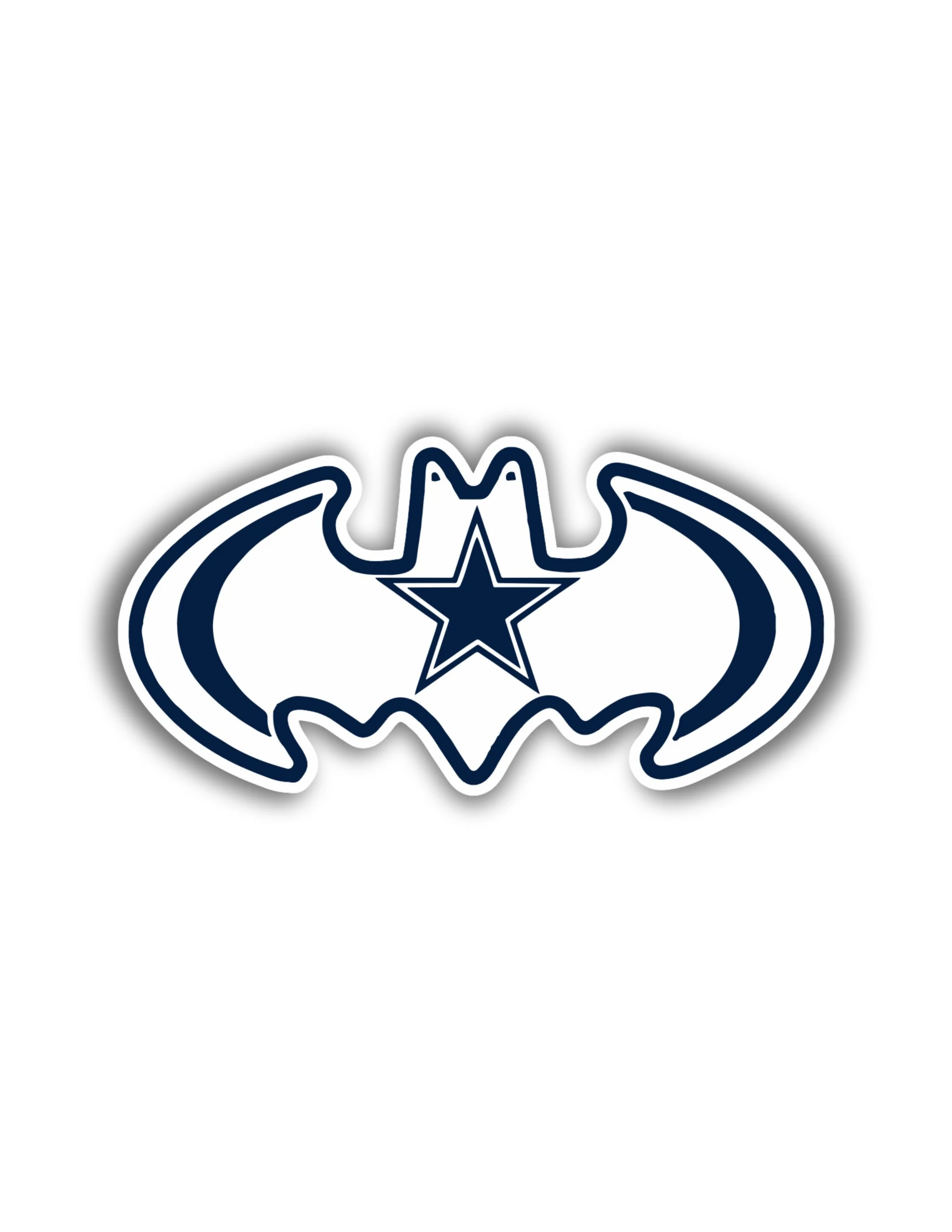 Dallas Cowboys - Batman - Iron On DTF Transfer - Custom Size
