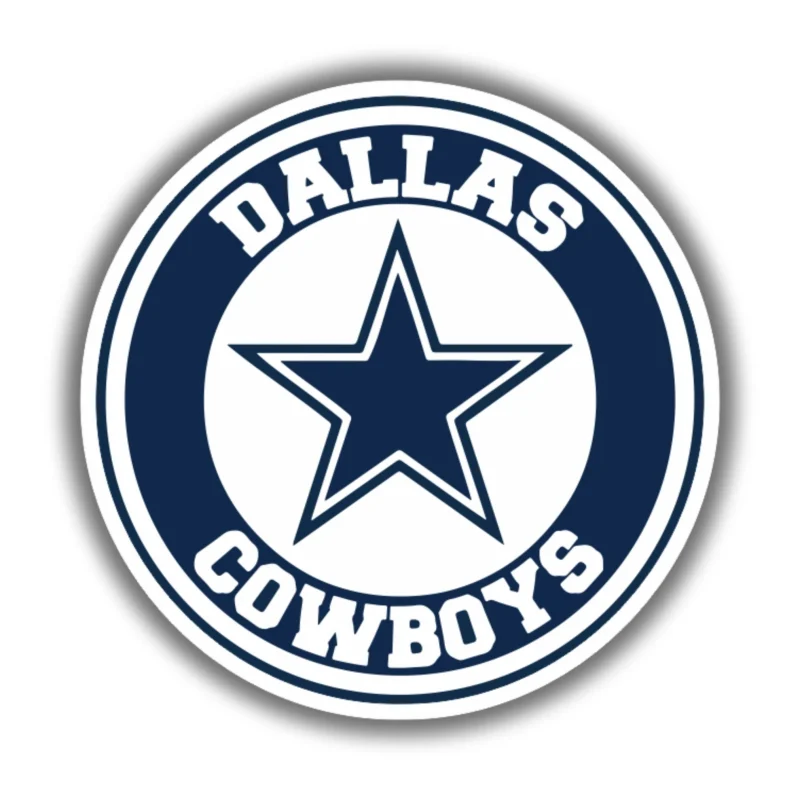 Dallas Cowboys - Circle Logo - Iron On DTF Transfer - Custom Size