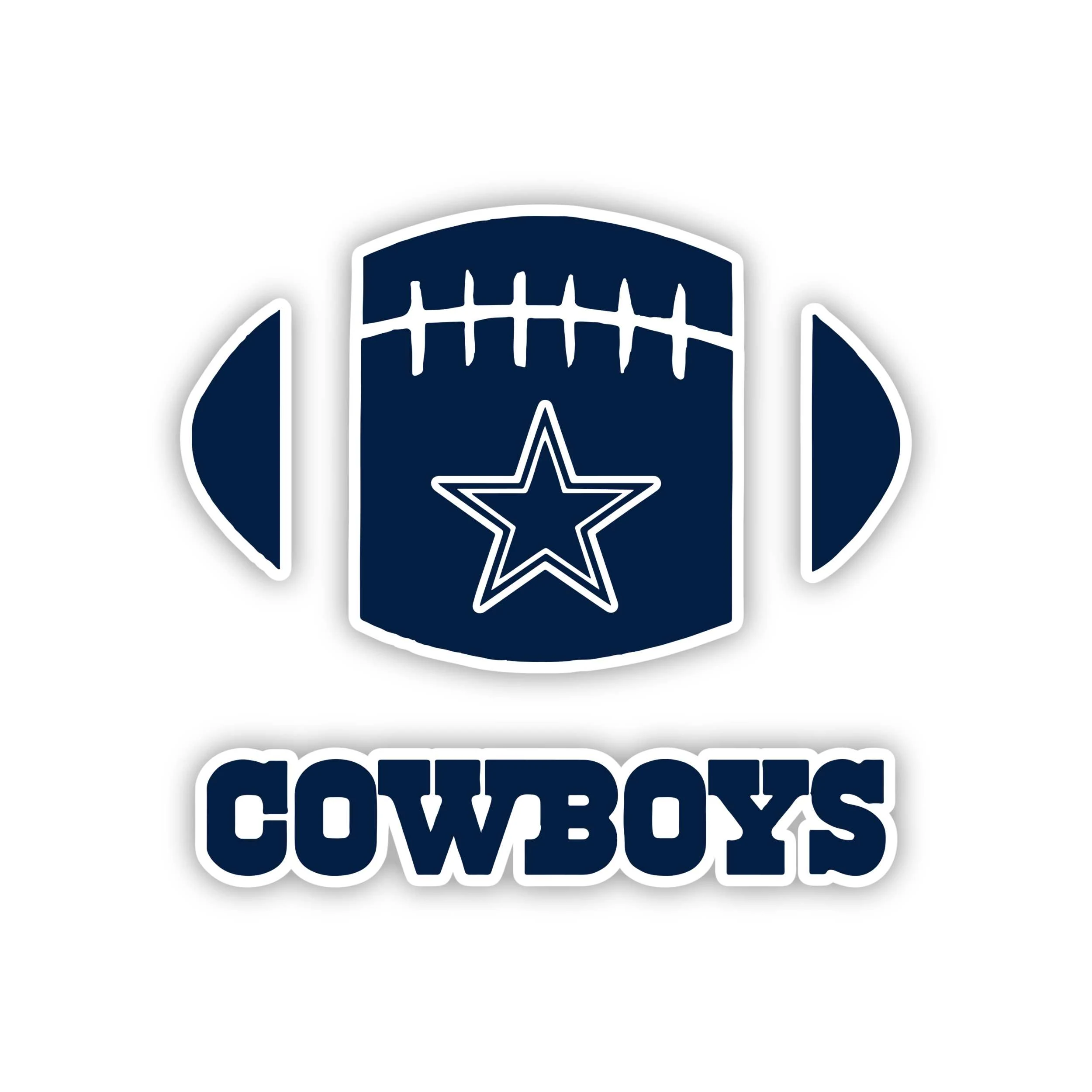 Dallas Cowboys - Football - Full Color Vinyl Sticker - Custom Size