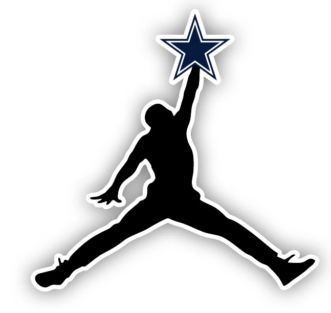 Dallas Cowboys - Jumpman - Iron On DTF Transfer - Custom Size