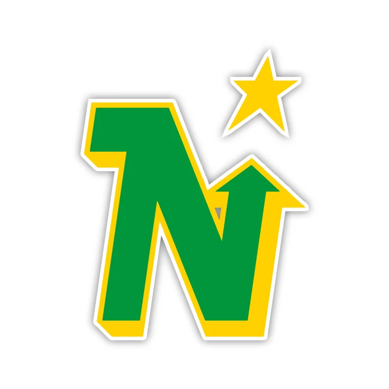 Dallas Stars - N With Star - Iron On DTF Transfer - Custom Size