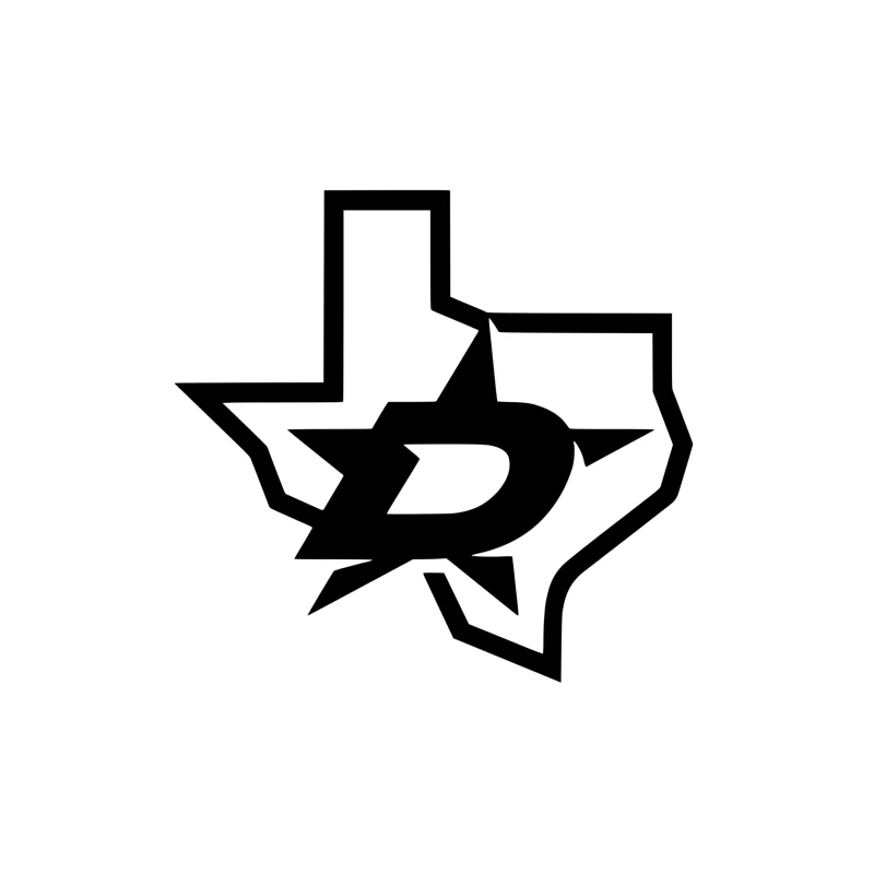 Dallas Stars Vinyl Decal - Custom Size