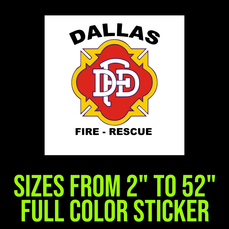 Custom for Chris - Dallas Fire and Rescue - Custom Size