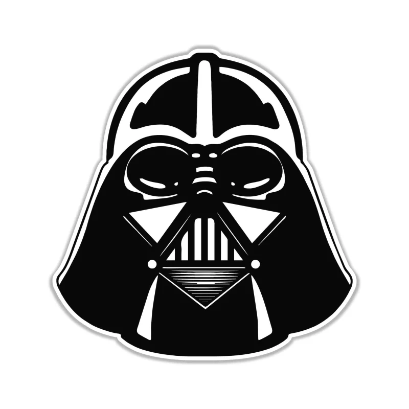 Darth Vader Full Color Vinyl Sticker - Custom Size