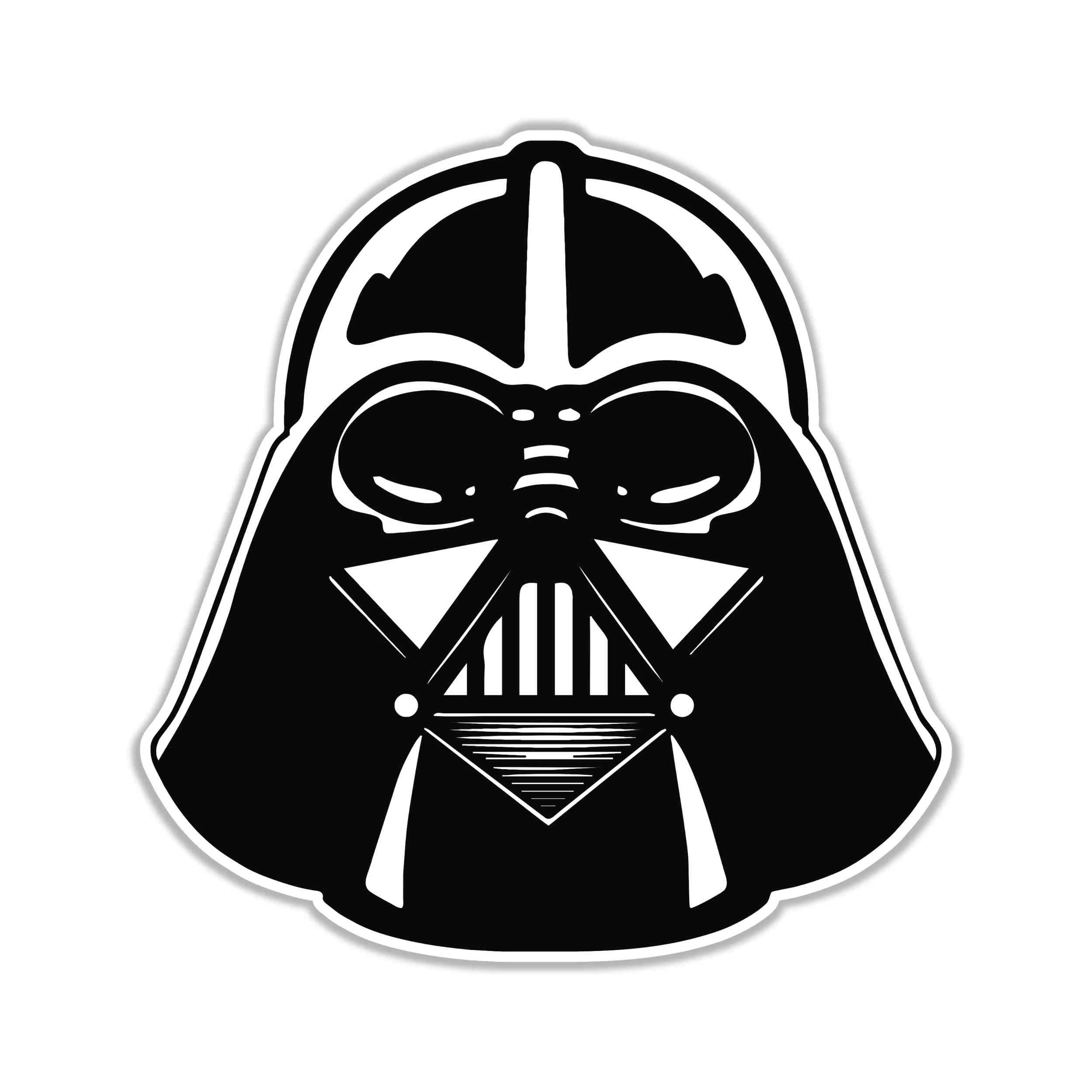 Darth Vader Full Color Vinyl Sticker - Custom Size