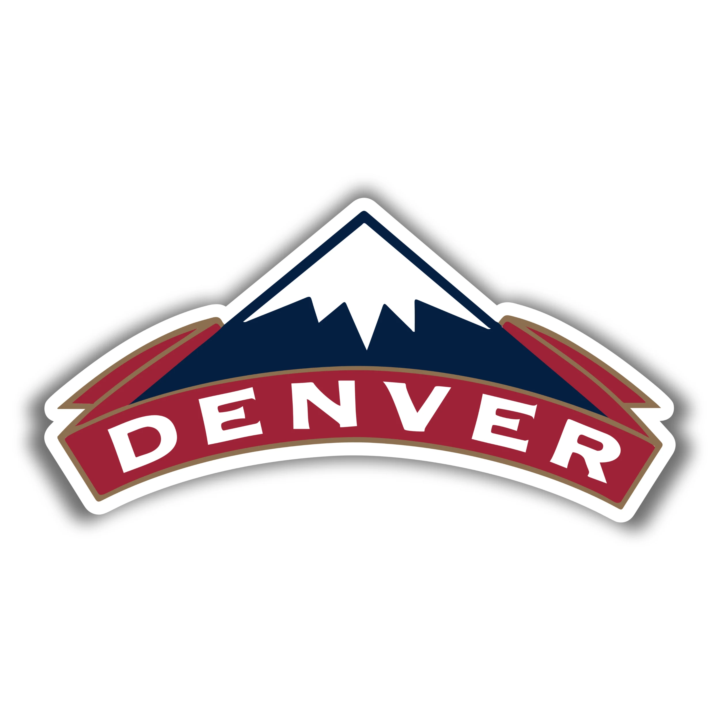 Denver Nuggets - Mountain With Name - Temporary Tattoo