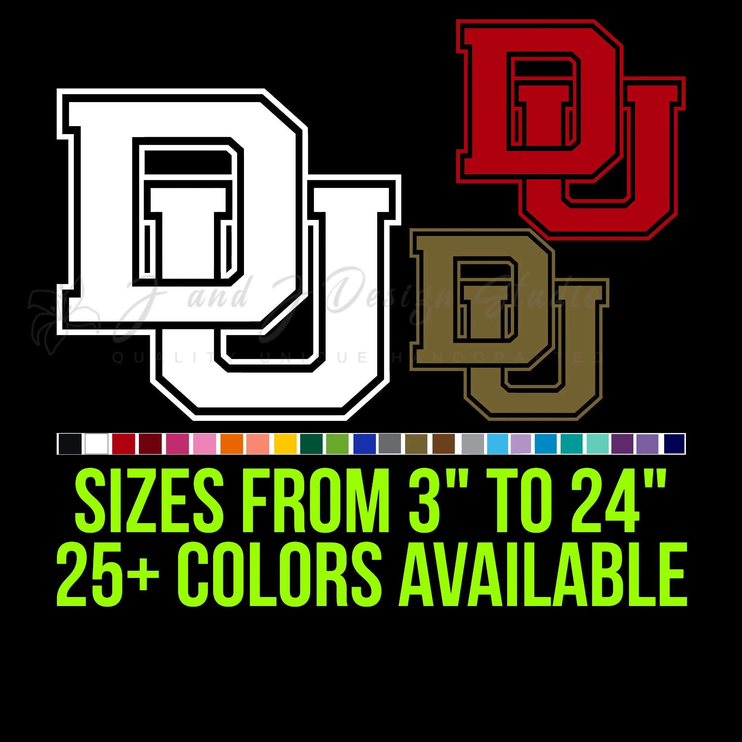 Denver Pioneers Vinyl Decal - Custom Size