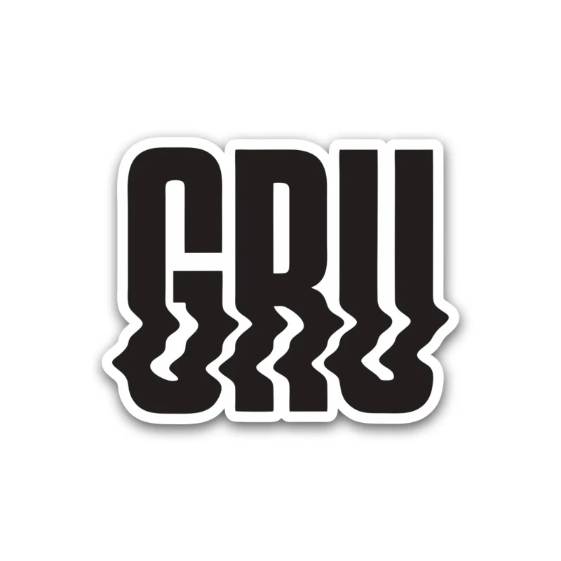 Despicable Me - Gru Name in Black - Full Color Vinyl Sticker - Custom Size