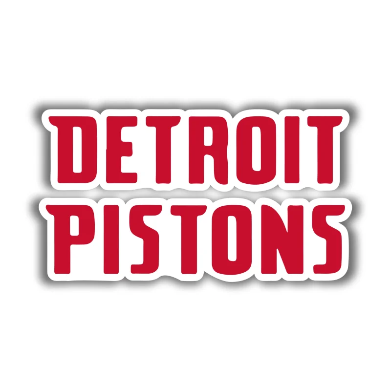 Detroit Pistons - Name - Iron On DTF Transfer - Custom Size