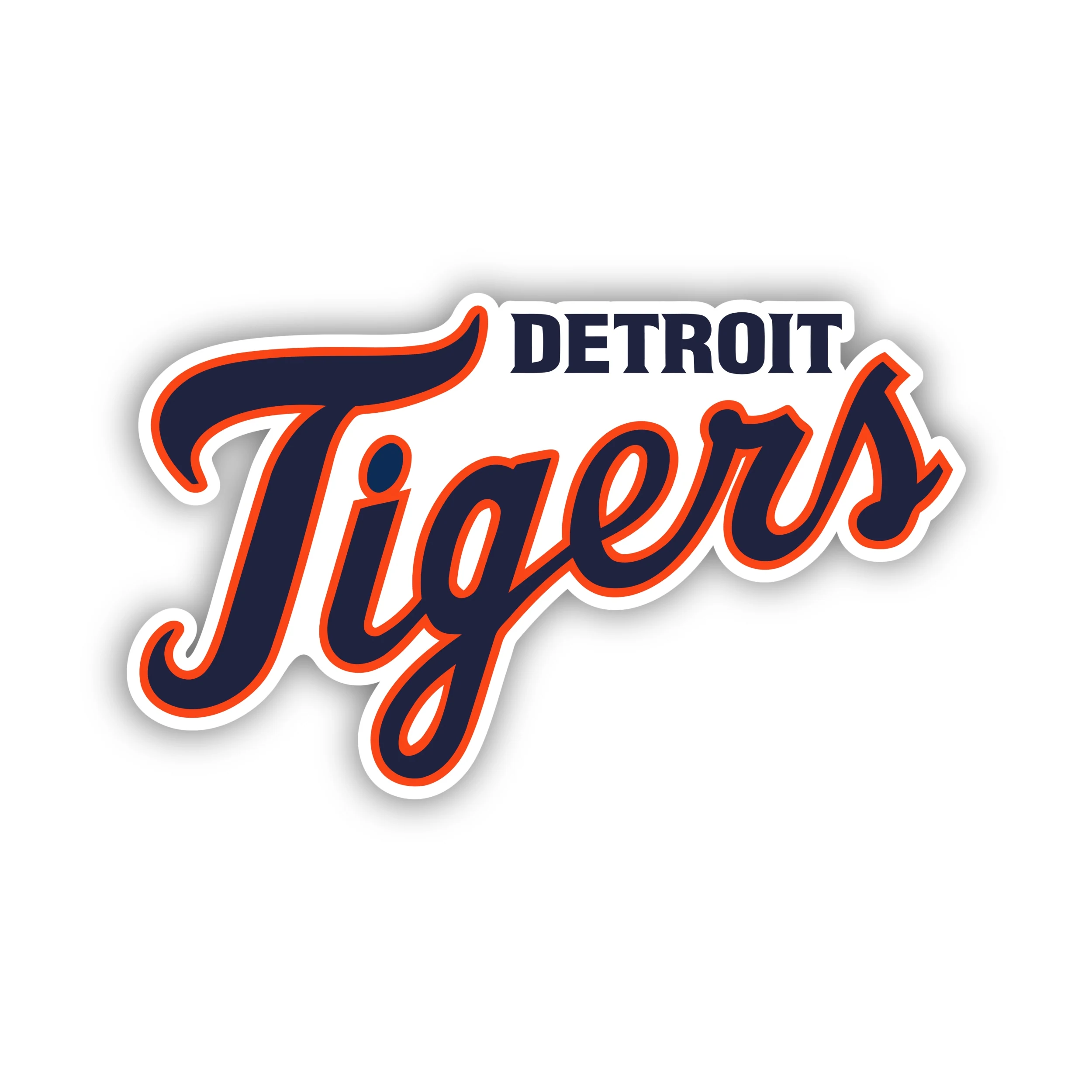 Detroit Tigers – Detroit Cursive Tigers - Temporary Tattoo