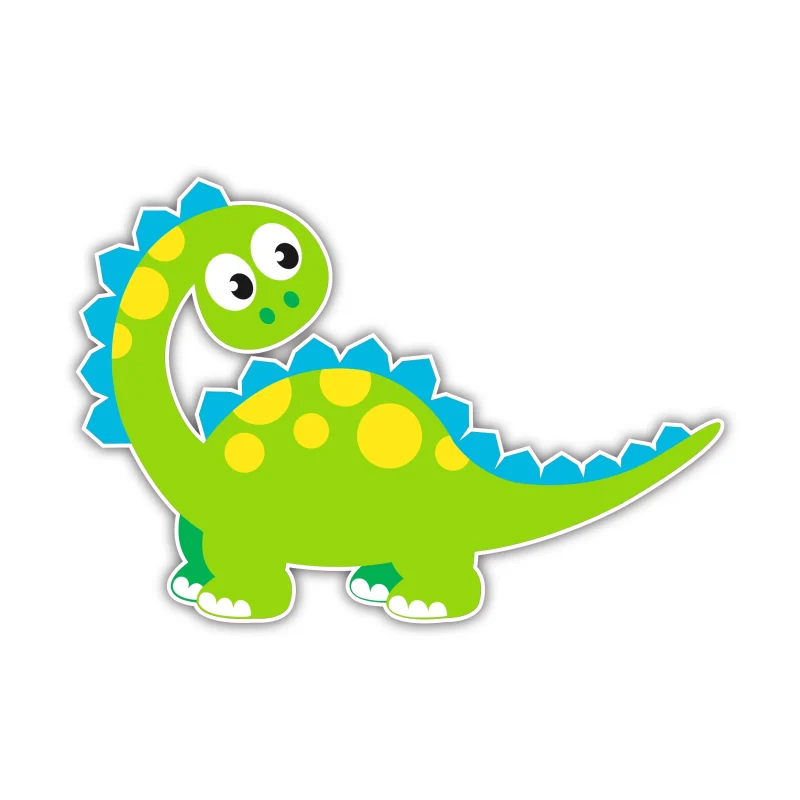 Dinosaur - Full Color Vinyl Sticker - Custom Size