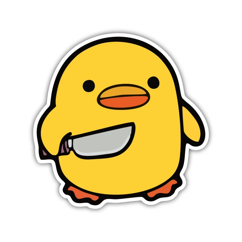 Duck - Full Color Vinyl Sticker - Custom Size