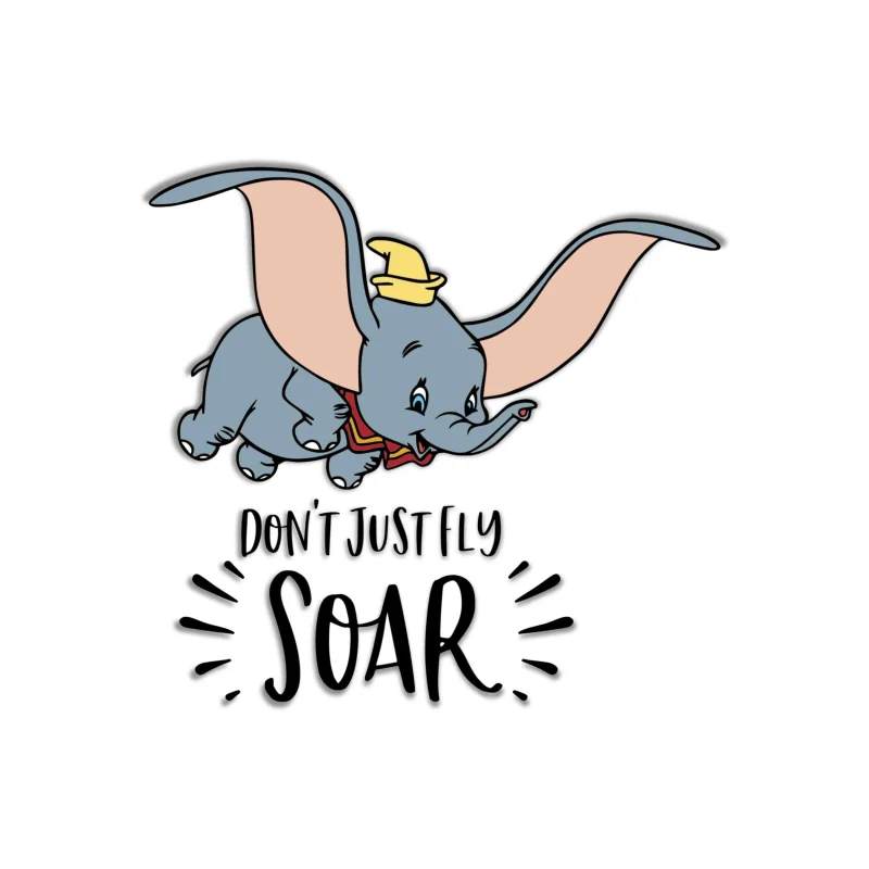 Dumbo Full Color Vinyl Sticker - Custom Size