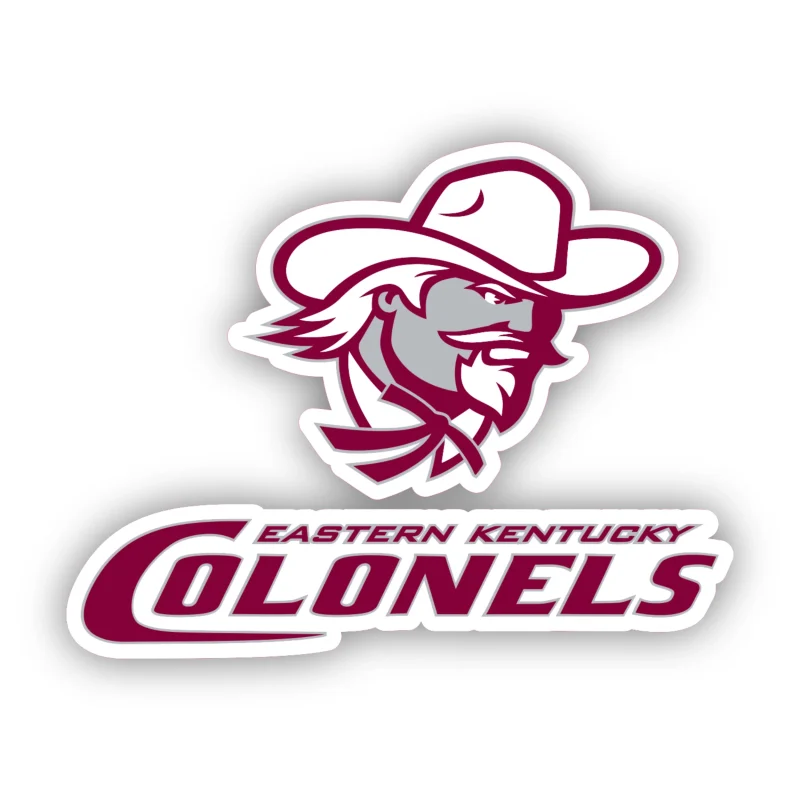 Eastern Kentucky Colonels - Full Color Vinyl Decal - Custom Size