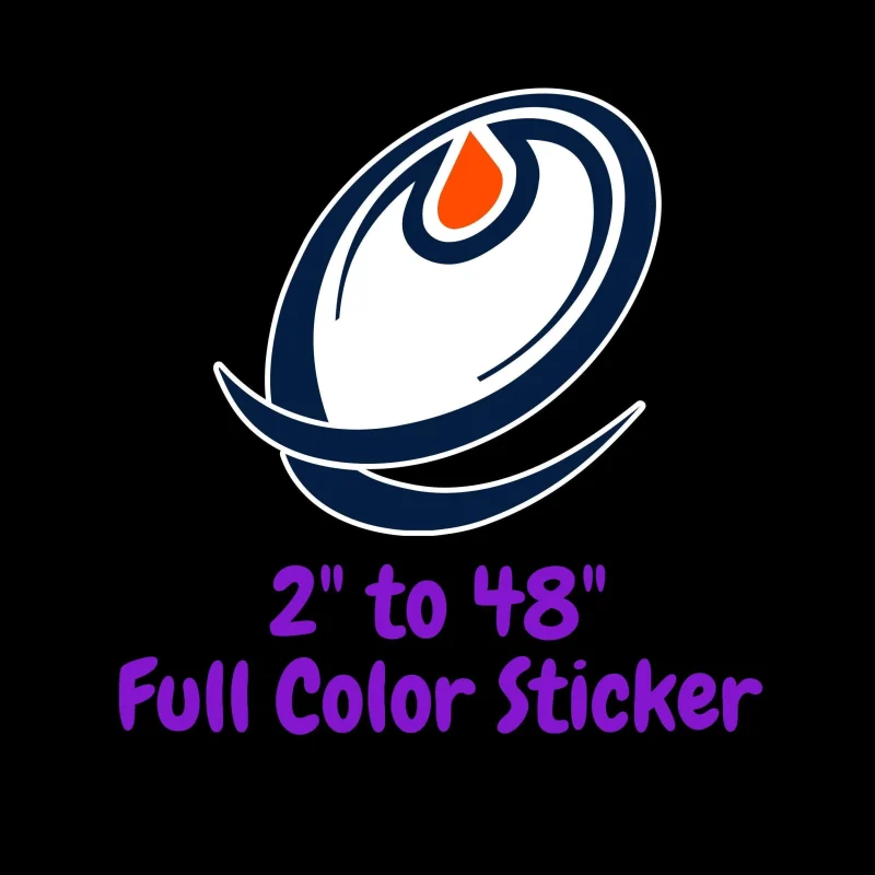 Edmonton Oilers - O - Full Color Vinyl Sticker - Custom Size
