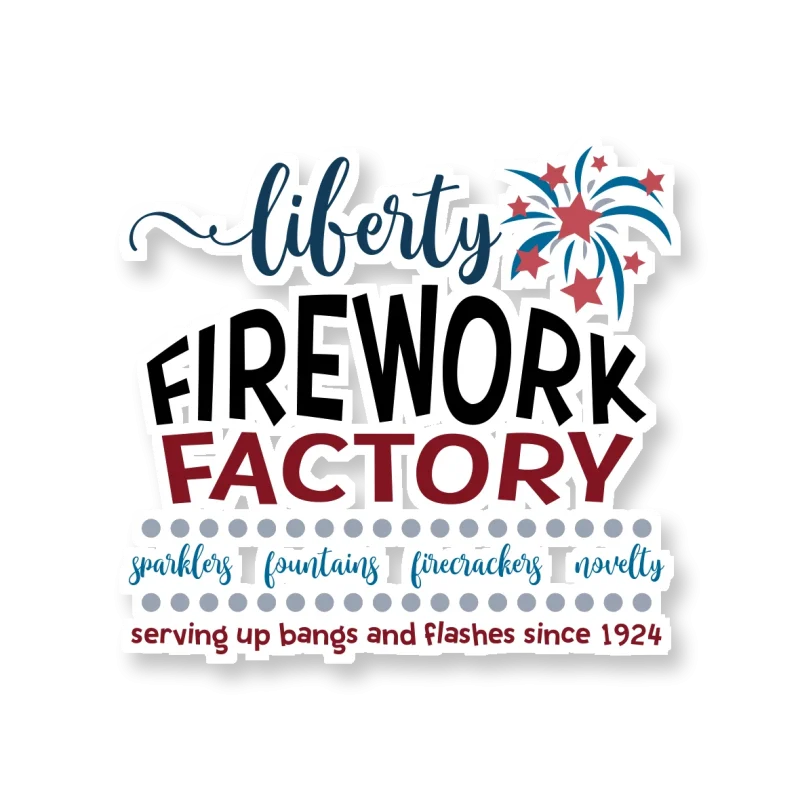 Firework Factory - Full Color Vinyl Sticker - Custom Size