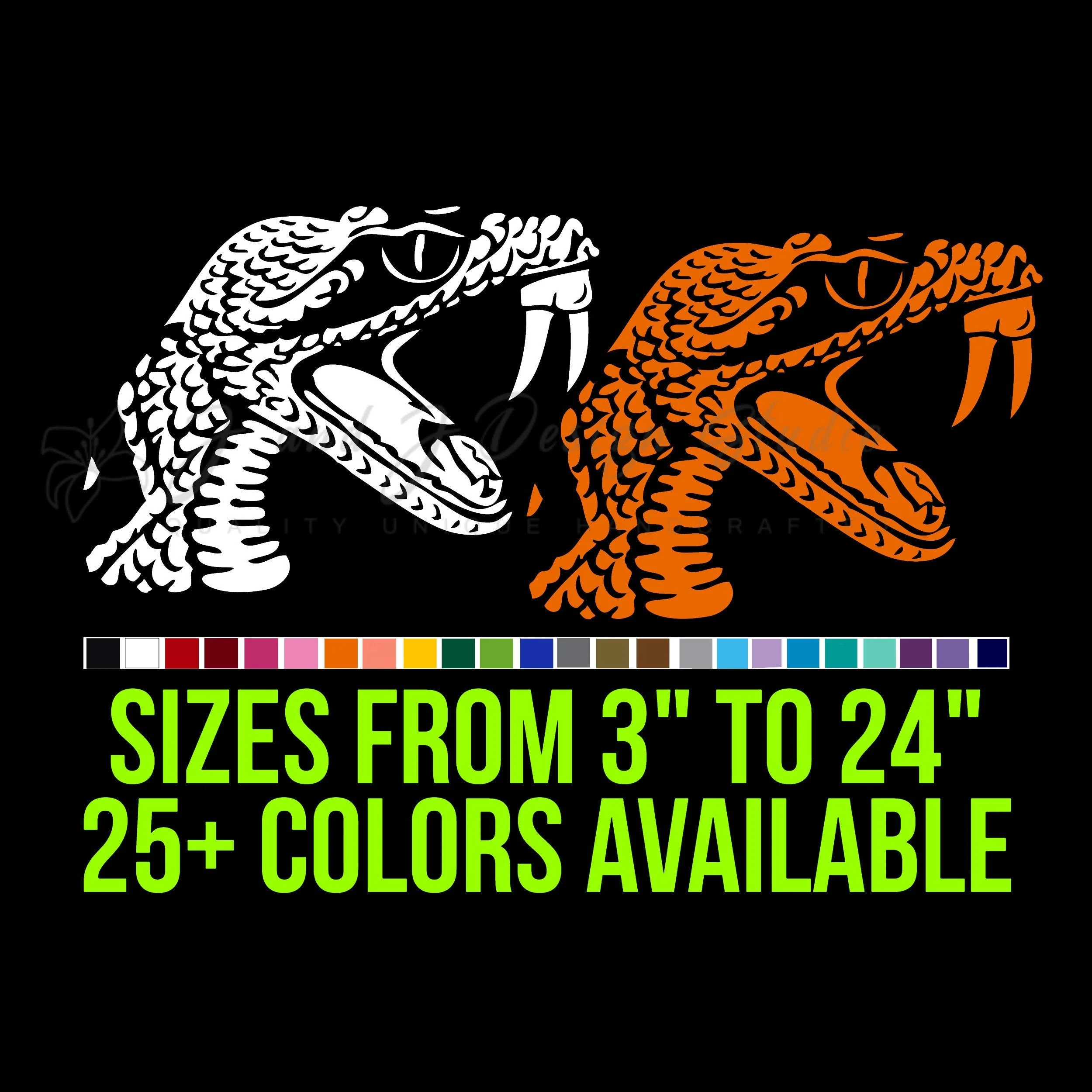 Florida A&M Rattlers Vinyl Decal - Custom Size