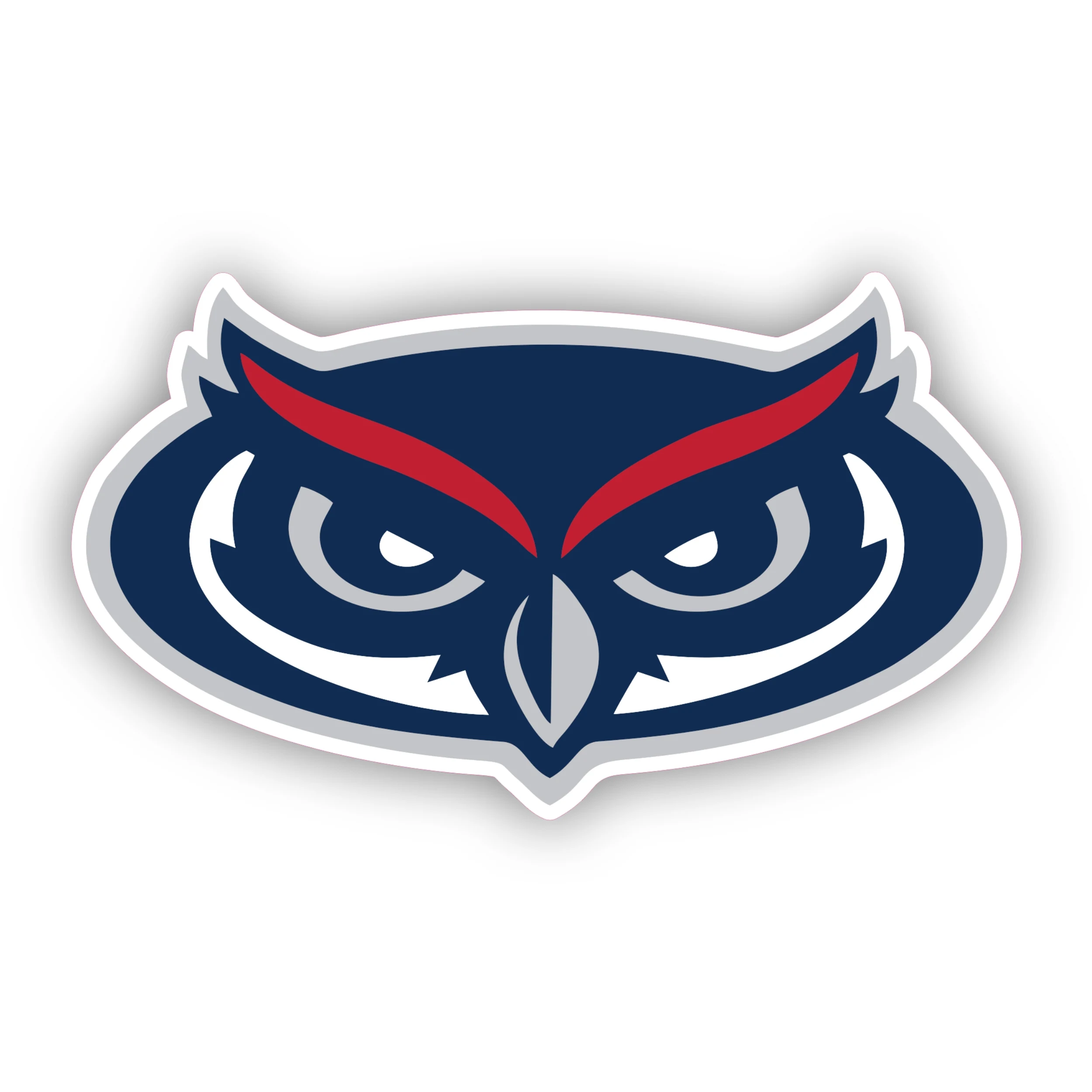 Florida Atlantic Owls - Owl Head - Iron On DTF Transfer - Custom Size