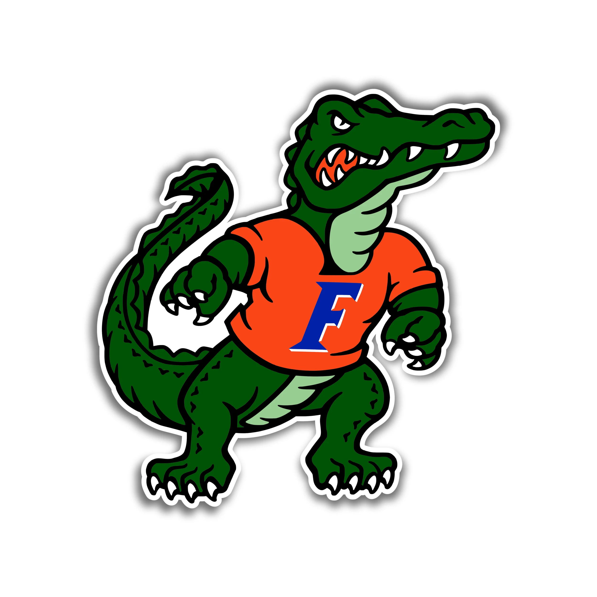Florida Gators - Gator With Jersey - Temporary Tattoo