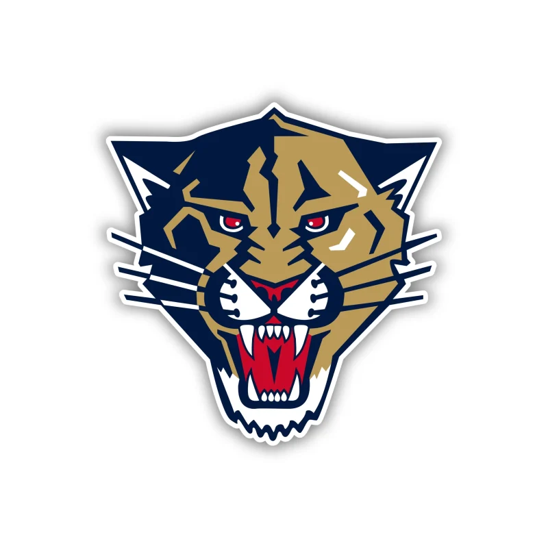 Florida Panthers - Panther Head - Iron On DTF Transfer - Custom Size