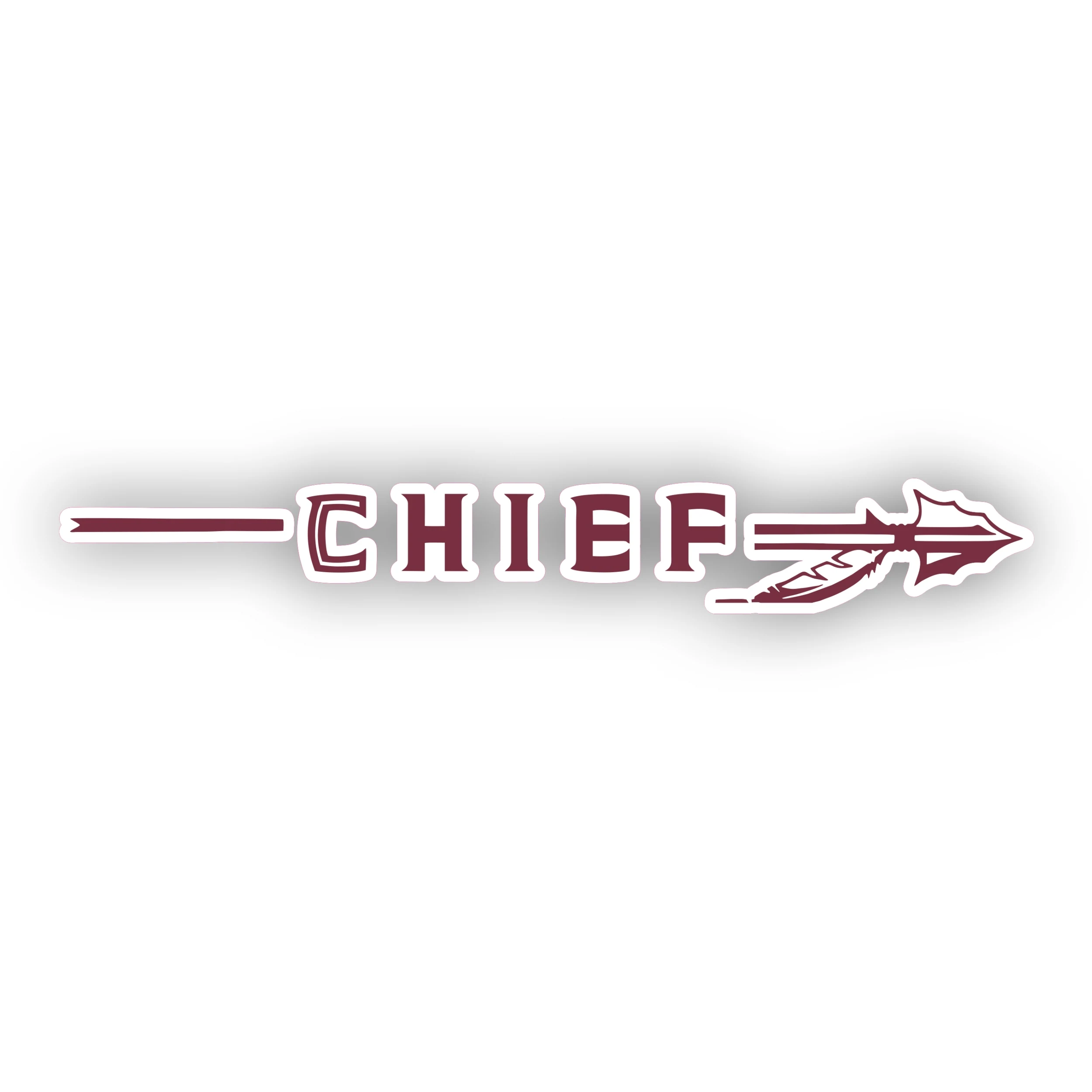 Florida State Seminoles - Chief with Arrow - Iron On DTF Transfer - Custom Size