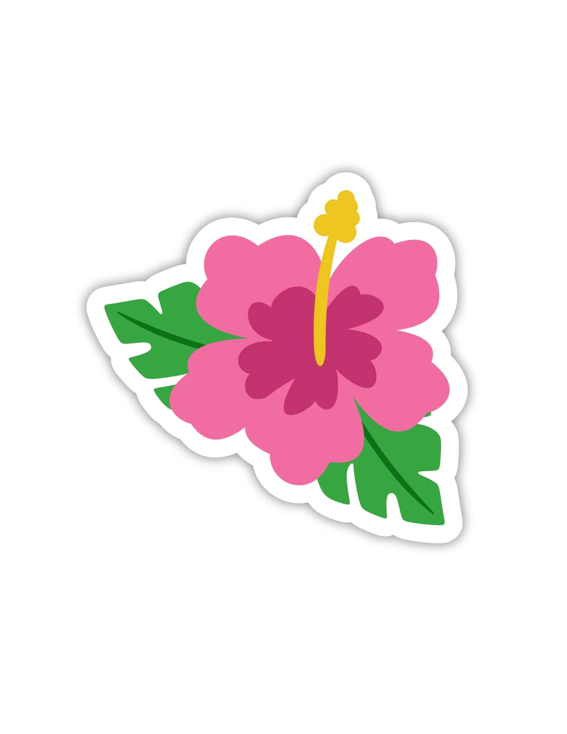 Flower Full Color Vinyl Decal - Custom Size