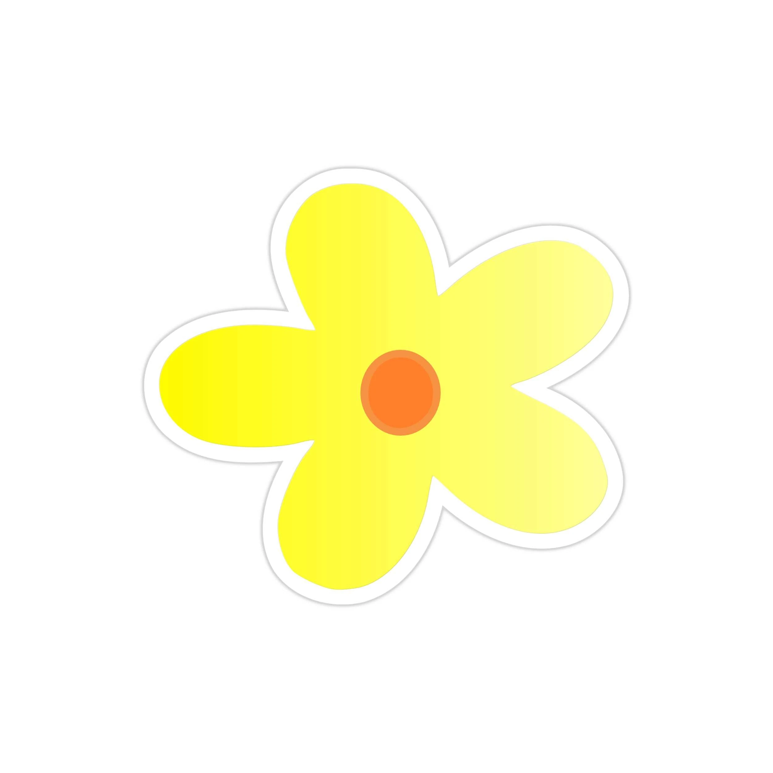 Flower Full Color Vinyl Decal - Custom Size