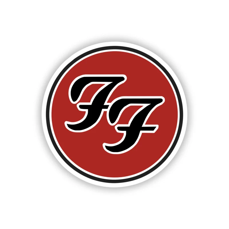 Foo Fighters - Logo 2 - Full Color Vinyl Sticker - Custom Size