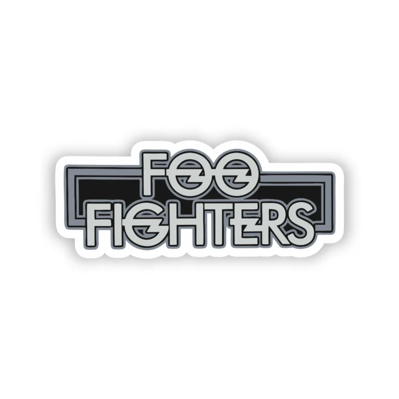 Foo Fighters - Name 3 - Full Color Vinyl Sticker - Custom Size