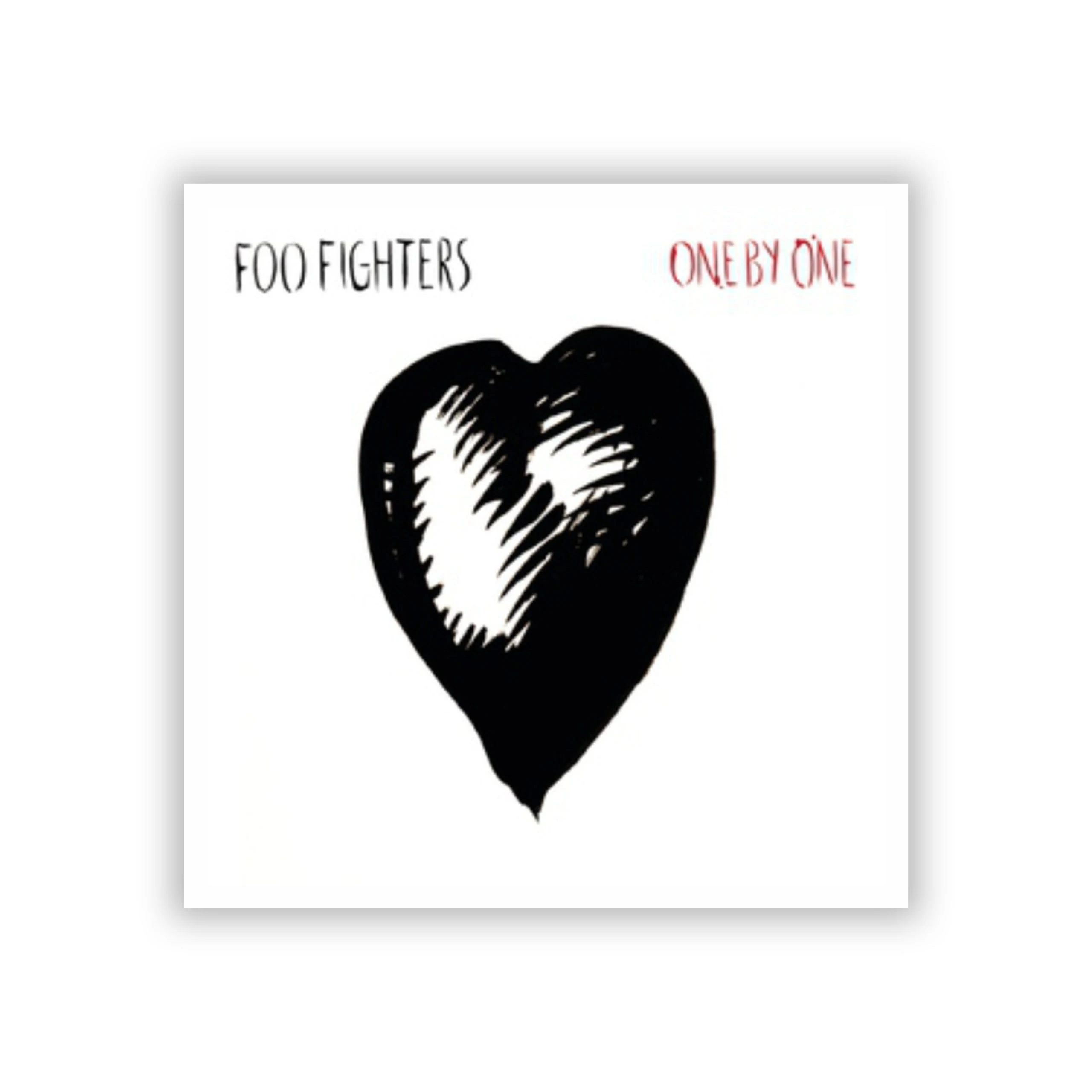 Foo Fighters - One By One Album Cover - Full Color Vinyl Sticker - Custom Size