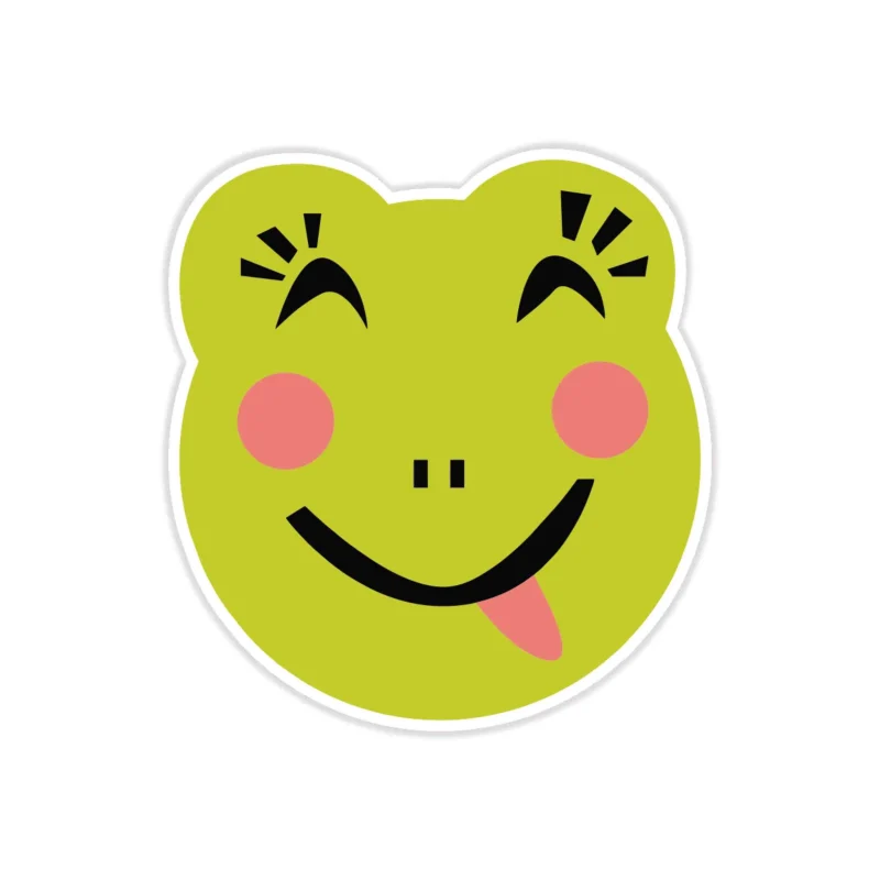 Frog Full Color Vinyl Decal - Custom Size