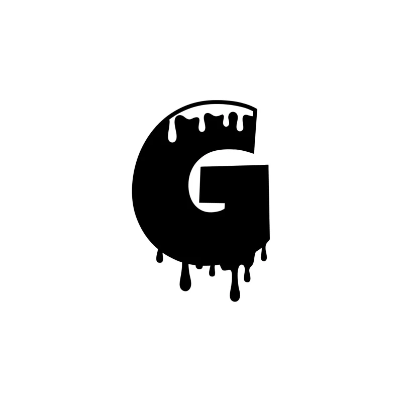 G - Alphabet - Vinyl Decal - Custom Size