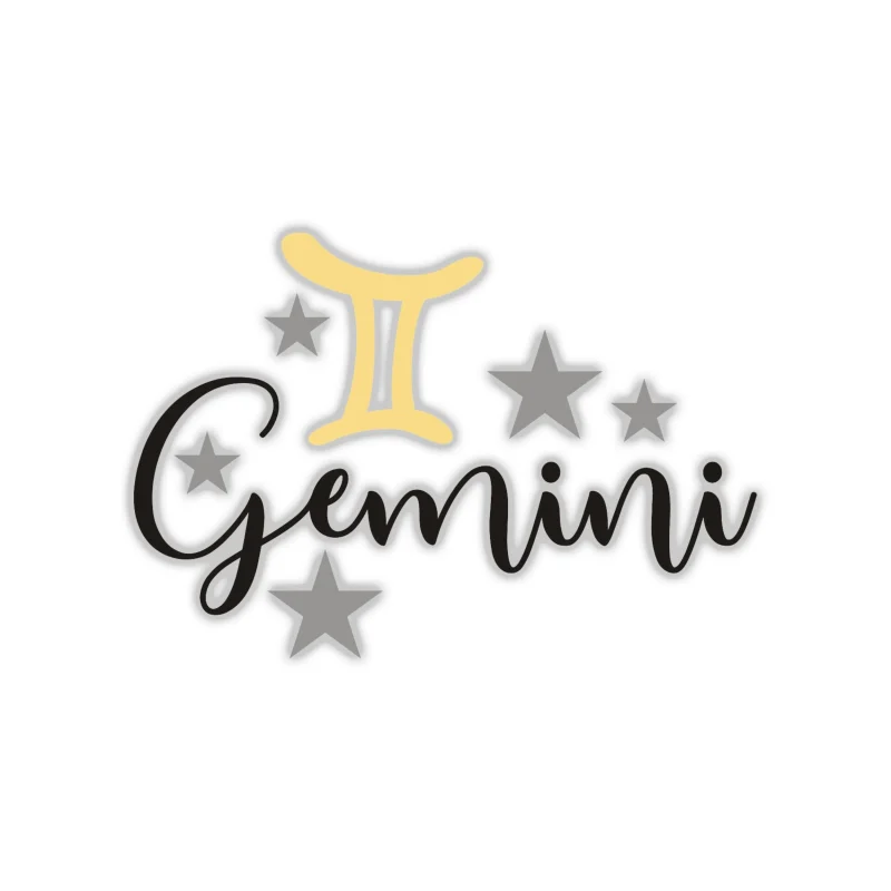 Gemini - Full Color Vinyl Decal - Custom Size