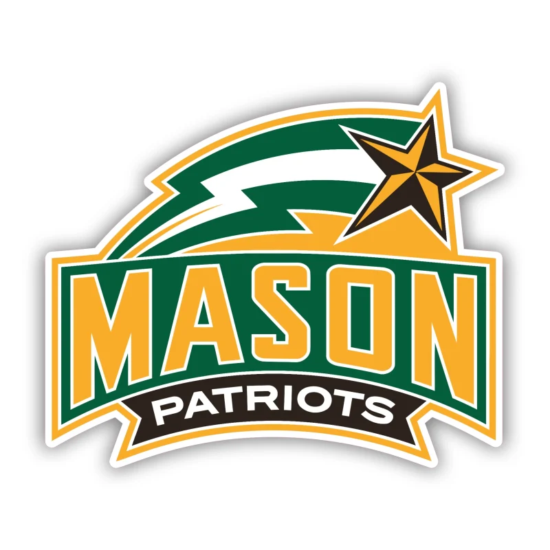 George Mason Patriots - Full Color Vinyl Decal - Custom Size