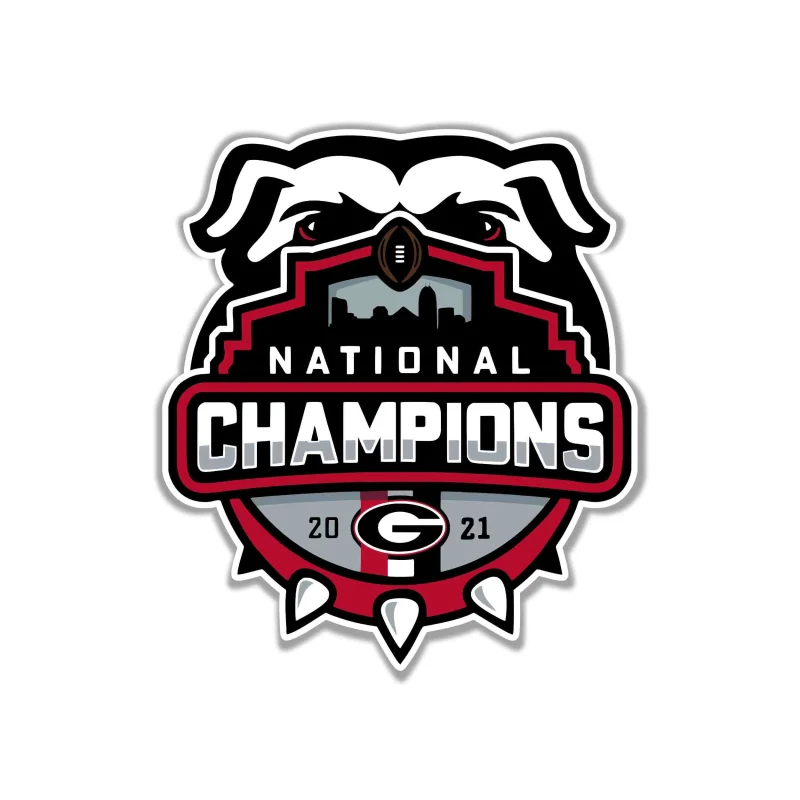 Georgia Bulldogs Full Color Vinyl Decal - Custom Size