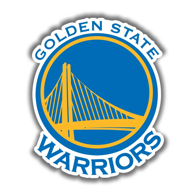 Golden State Warriors -Blue Circle With Bridge - Iron On DTF Transfer - Custom Size