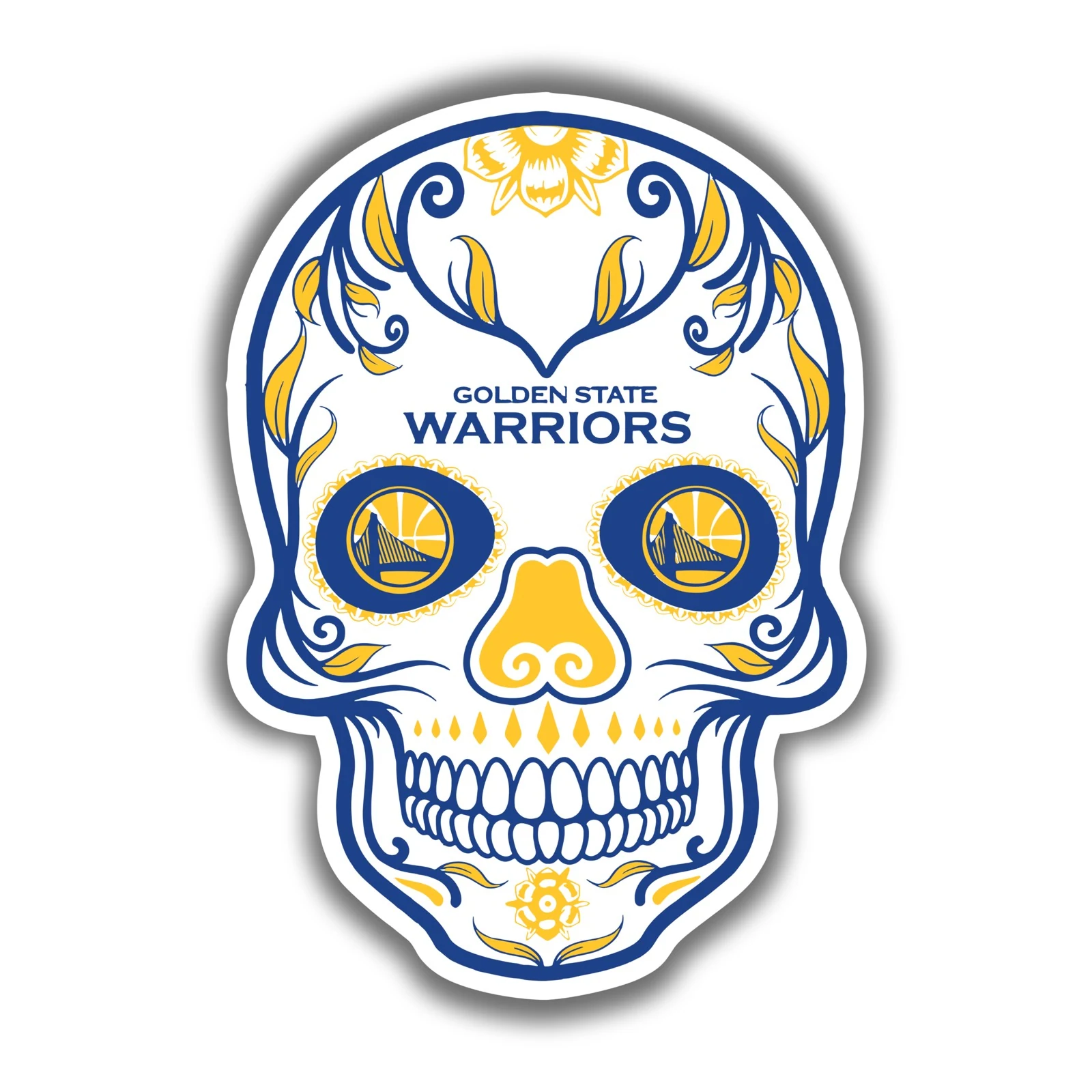 Golden State Warriors - Sugar Skull - Temporary Tattoo