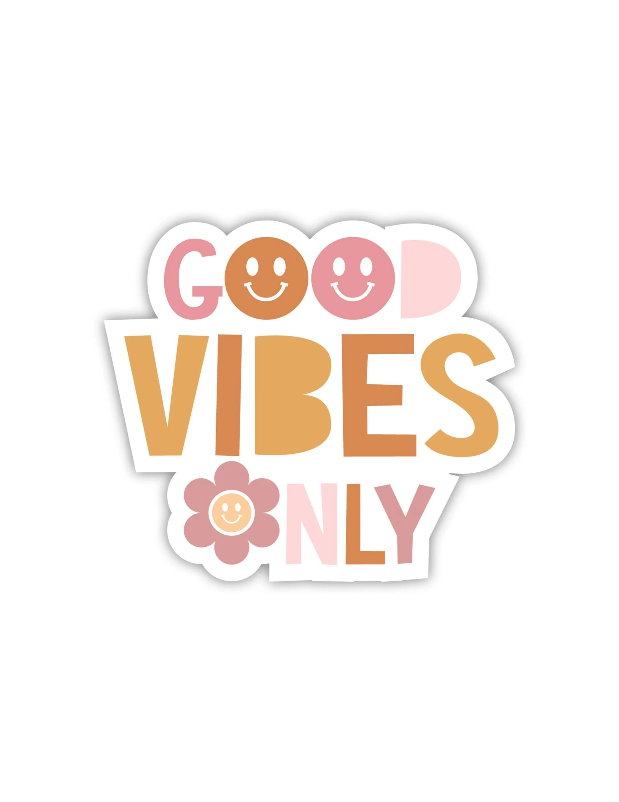 Good Vibes Only Full Color Vinyl Decal