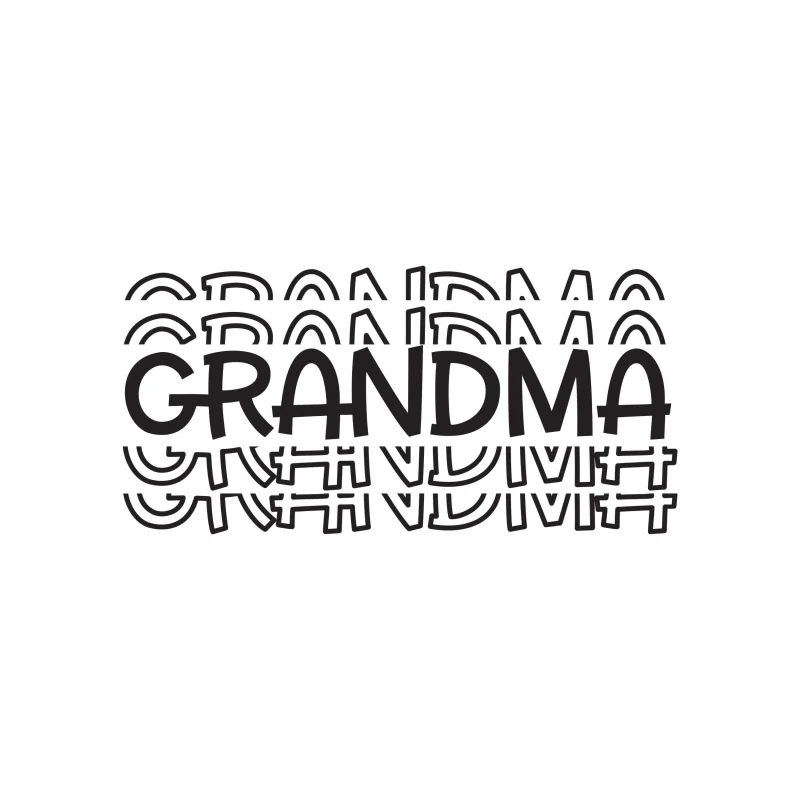 Grandma - Vinyl Decal - Custom Size