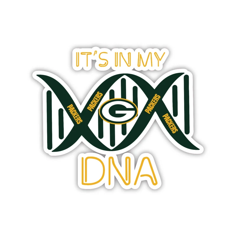 Green Bay Packers - It's In My DNA - Iron On DTF Transfer - Custom Size