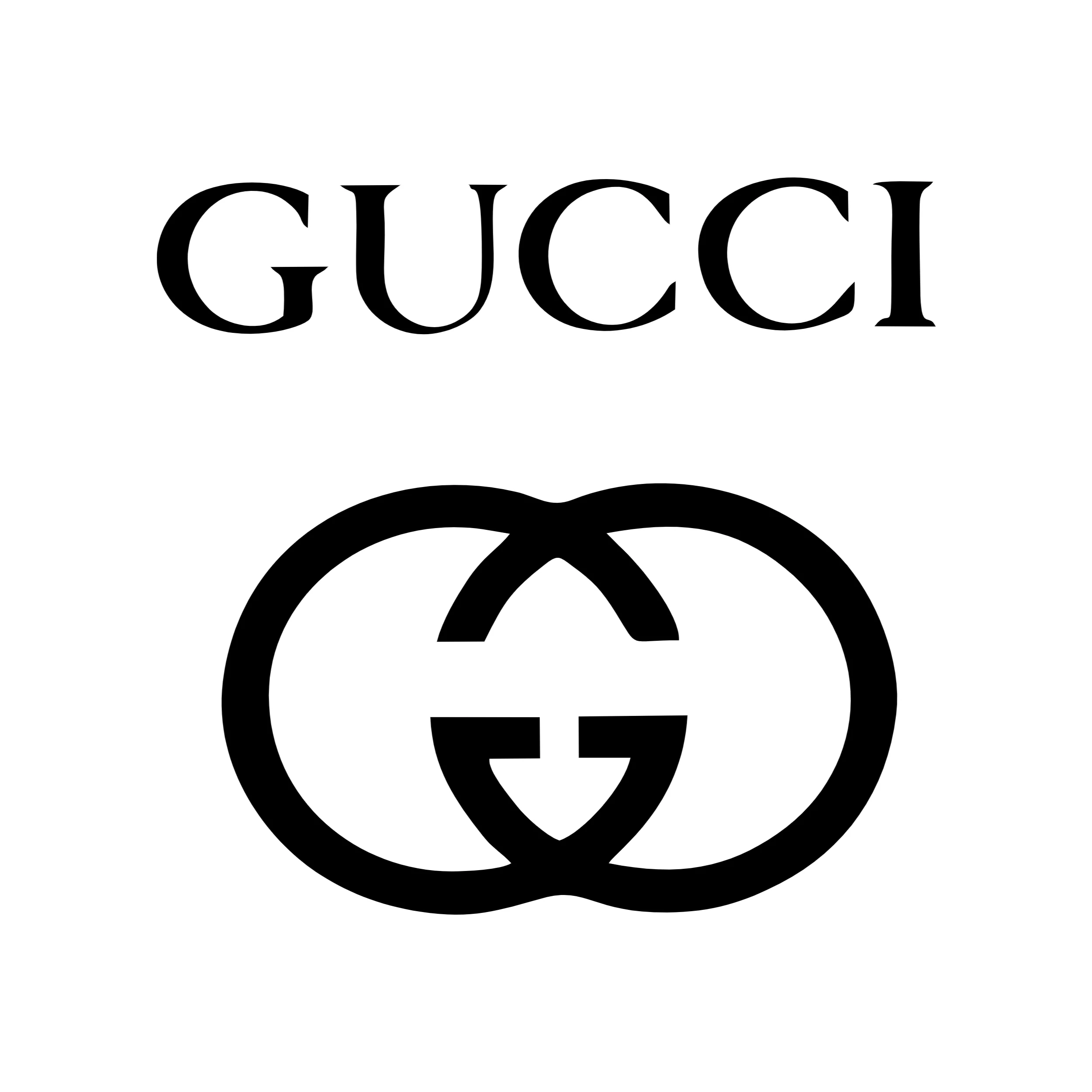 Gucci - Name and Emblem - Iron On DTF Transfer - Custom Size