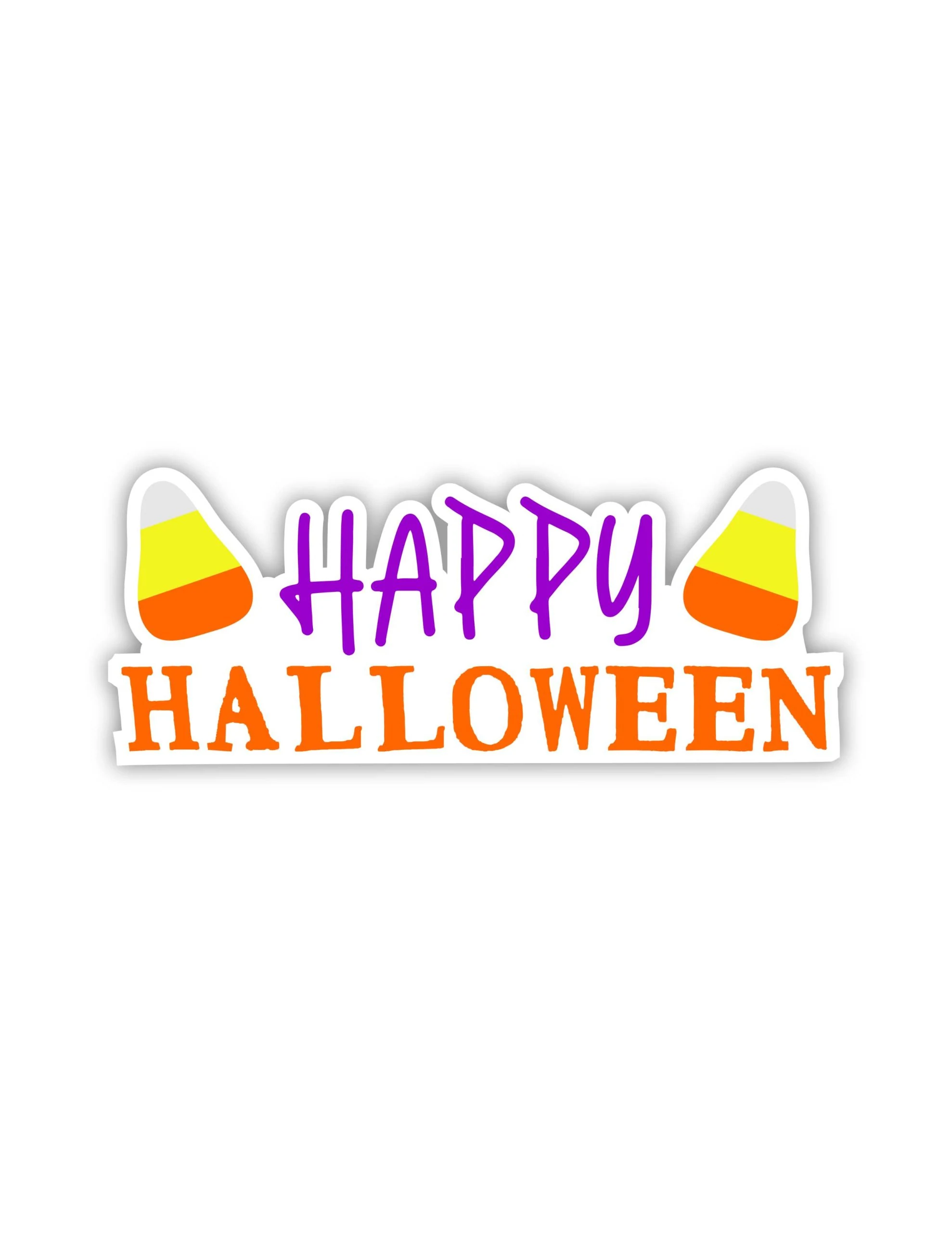 Happy Halloween Full Color Vinyl Decal