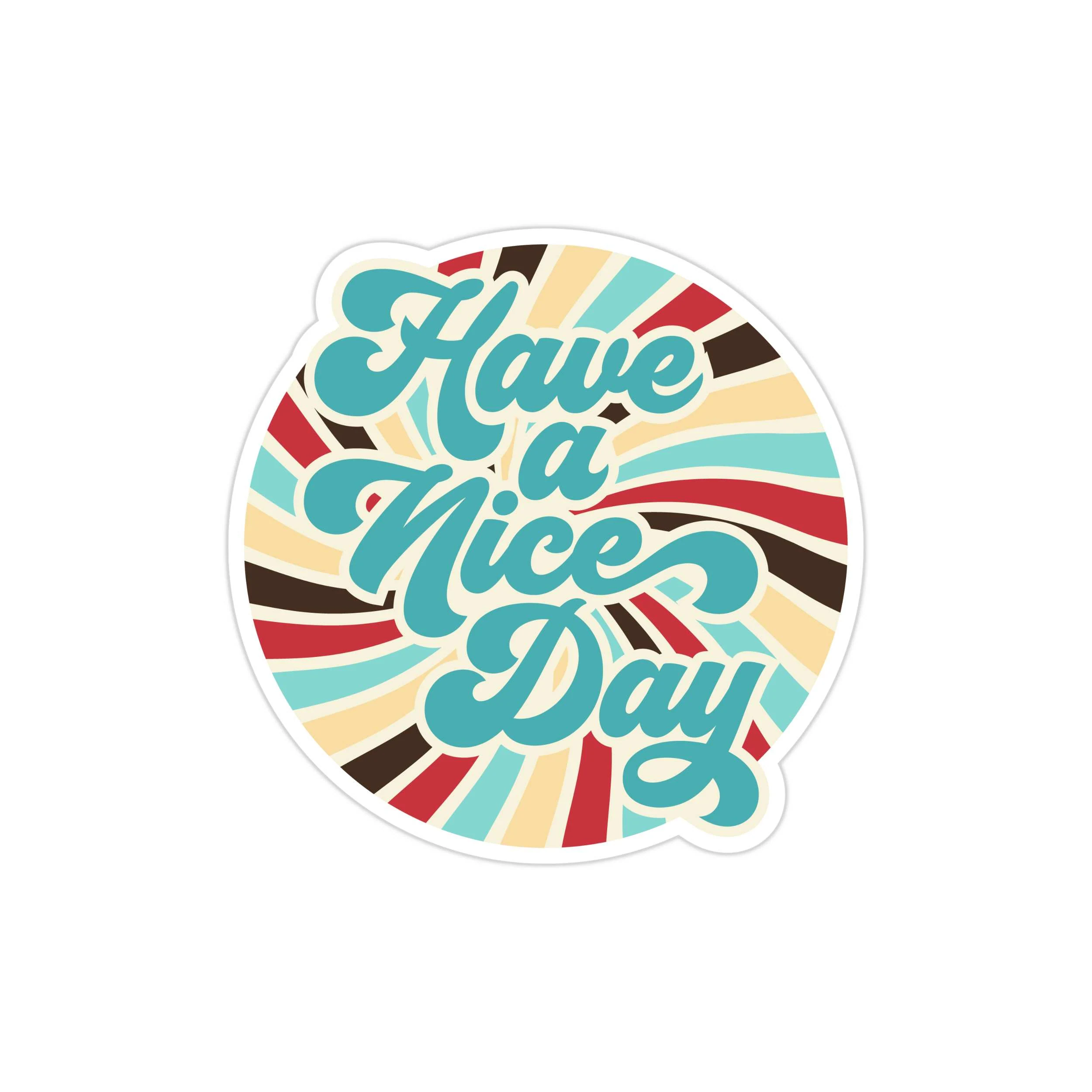 Have a Nice Day Full Color Vinyl Decal - Custom Size