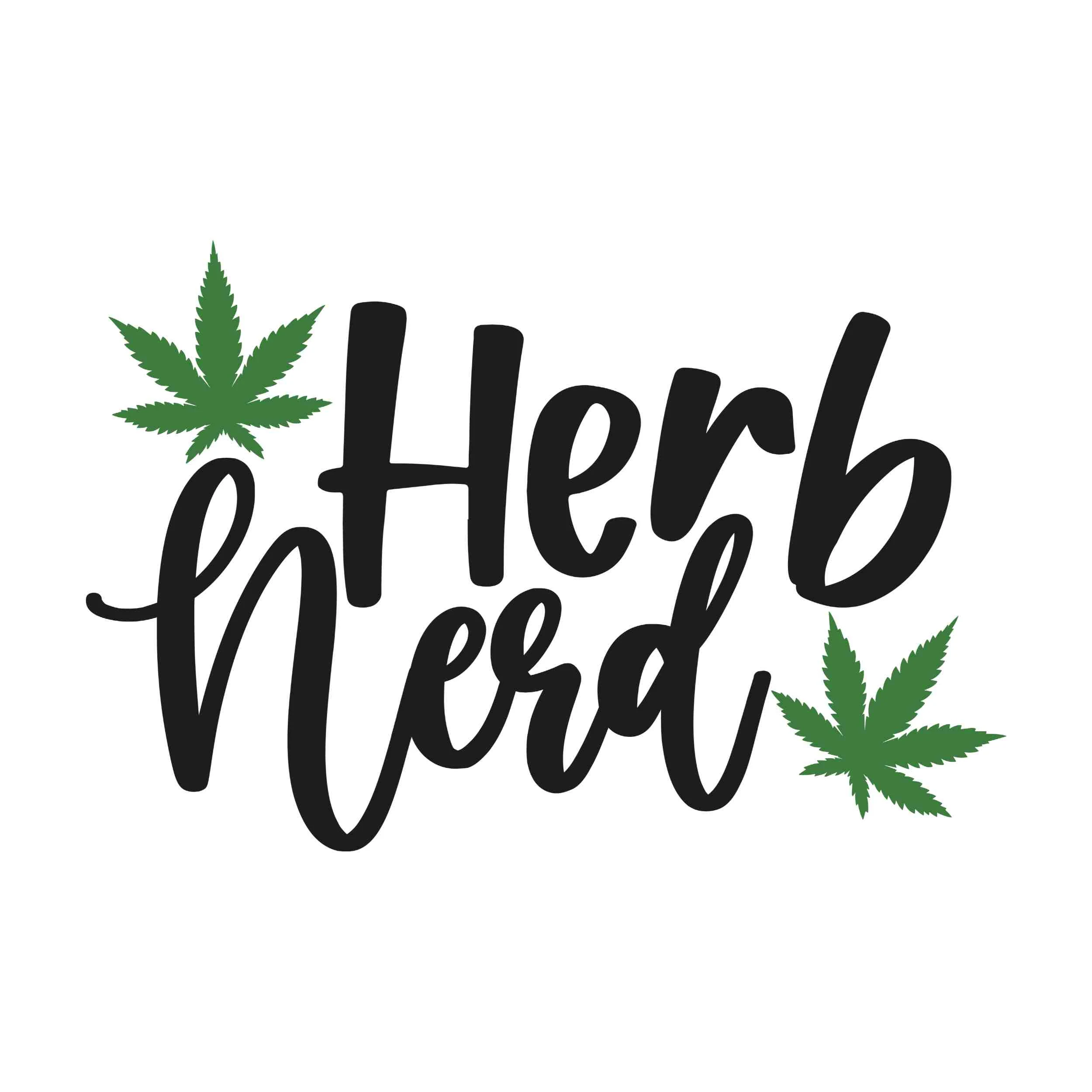 Herb Nerd - Iron On DTF Transfer - Custom Size