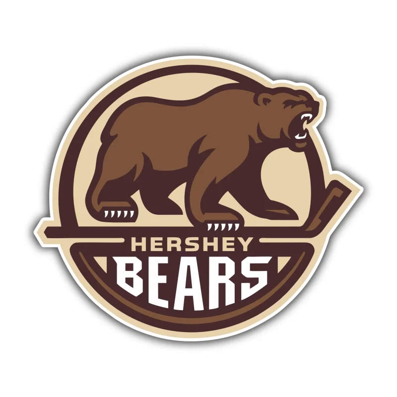 Hershey Bears Full Color Vinyl Decal - Custom Size