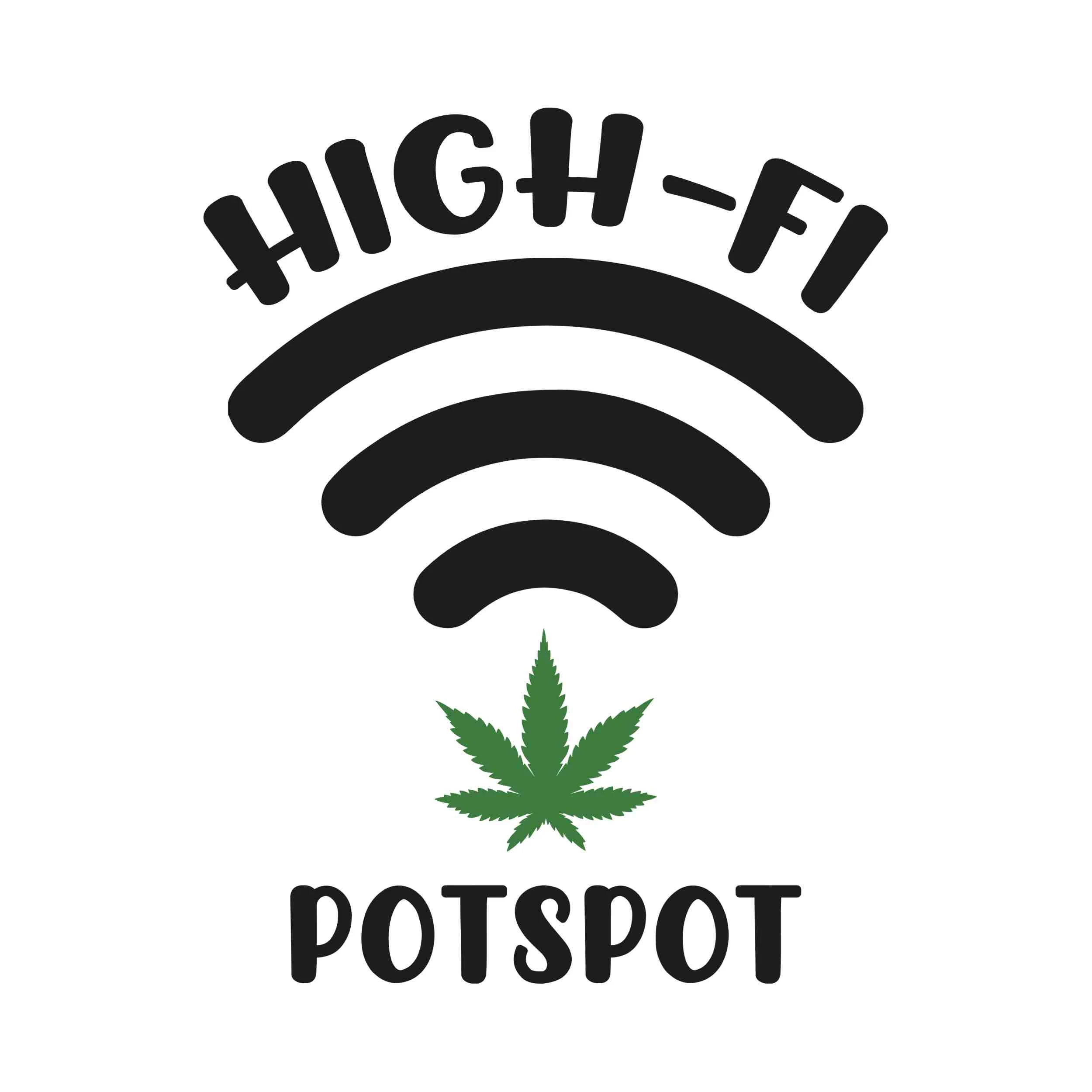 HIGH-FI POTSPOT - Iron On DTF Transfer - Custom Size
