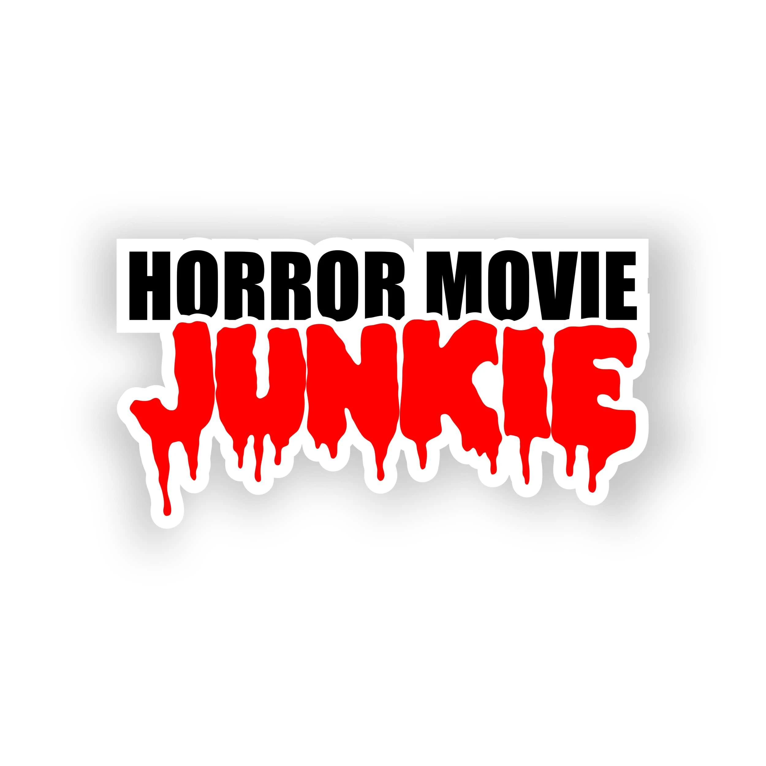 Horror Movie Junkie Full Color Vinyl Decal