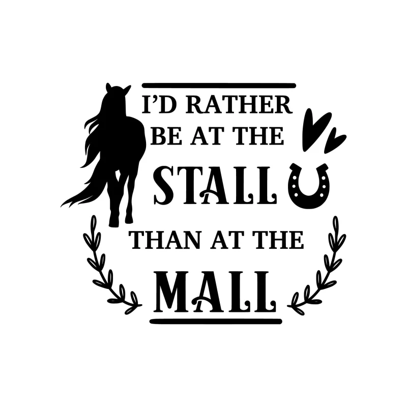 Horse Vinyl Decal - Custom Size