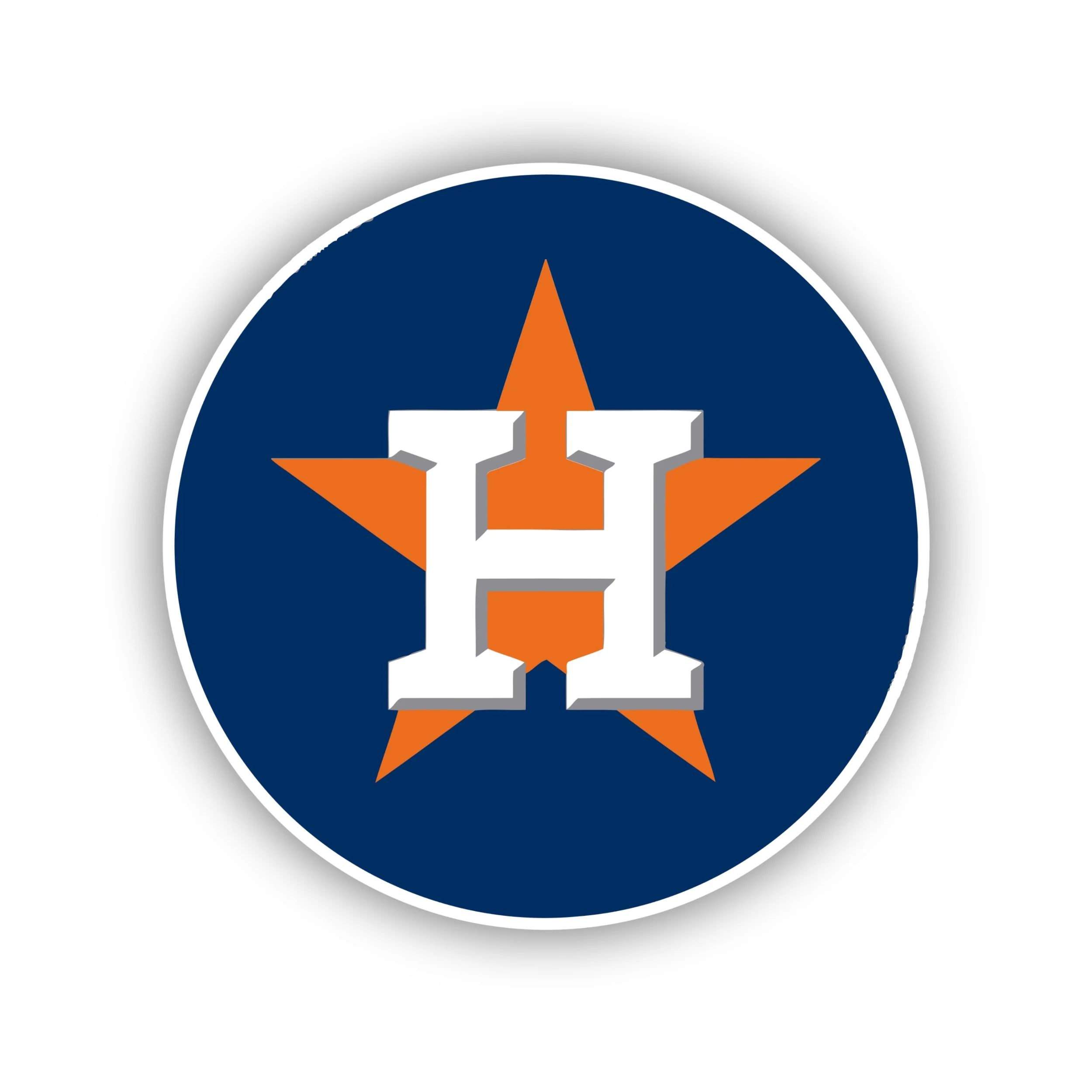 Houston Astros - Blue Circle - Iron On DTF Transfer - Custom Size