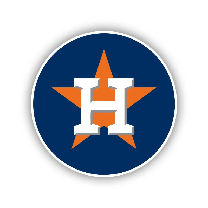 Houston Astros - Blue Circle - Temporary Tattoo